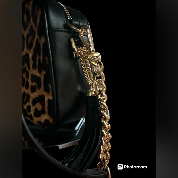 Michael Kors leopard calf hair & leather crossbody bag & wallet DUO! NWT!!! - Picture 6 of 13